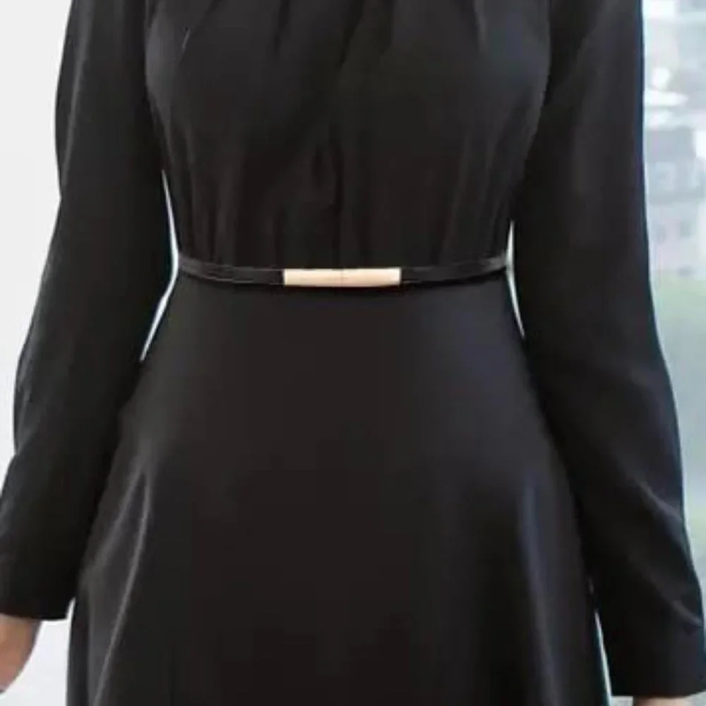 [New] Adjustable Strap Length Fashion Women's Versatile PU Leather Skinny Belt - Picture 3 of 12